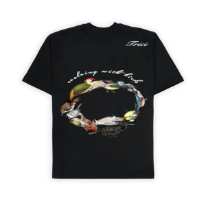 EVOLVING W BIRDS T-SHIRT IN BLACK [UNISEX]