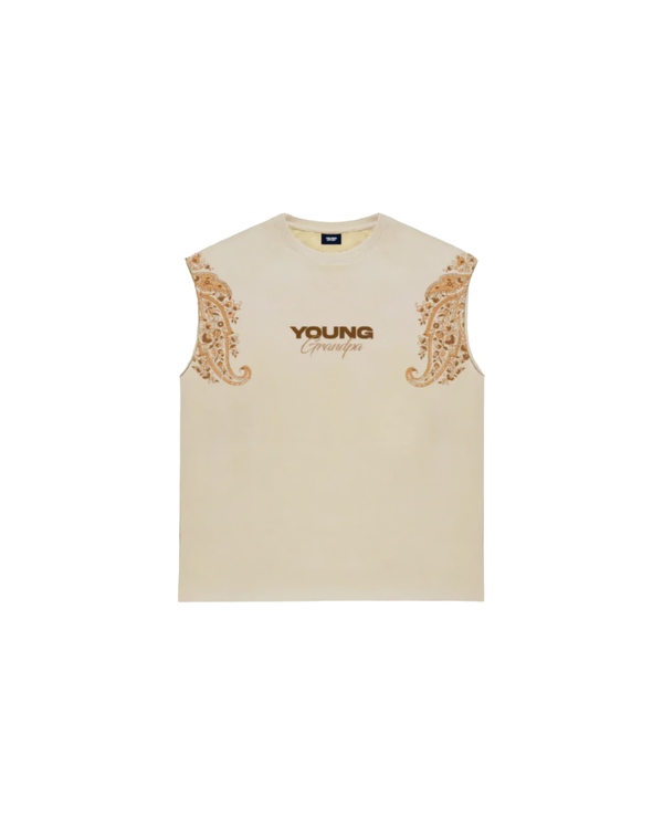 PAISLEY VEST - SAND