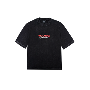 BLACK WASHED T-SHIRT