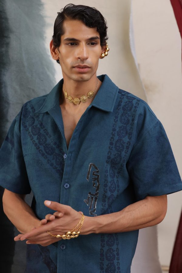 NEEL REKHA BLOCK PRINTED - SHIRT - Image 5