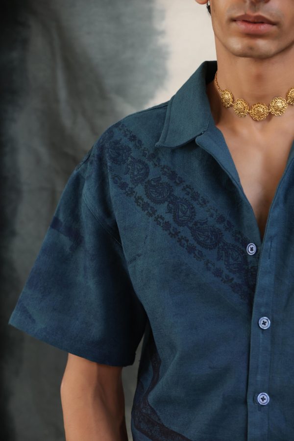 NEEL REKHA BLOCK PRINTED - SHIRT - Image 3