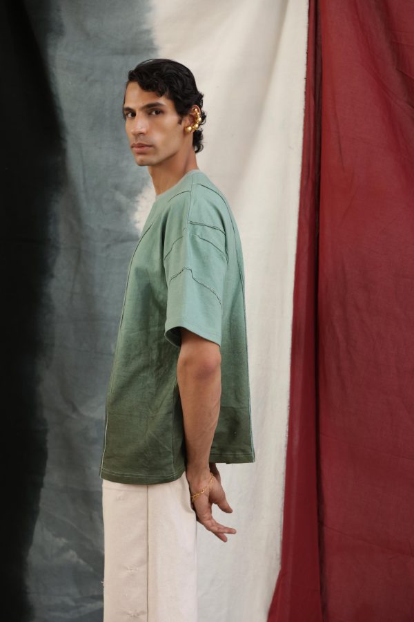 DUSTY GREEN STRIPED - Tshirt - Image 4