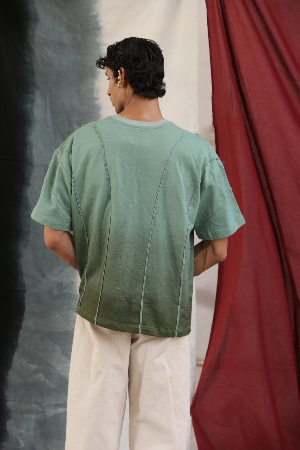 DUSTY GREEN STRIPED - Tshirt - Image 3