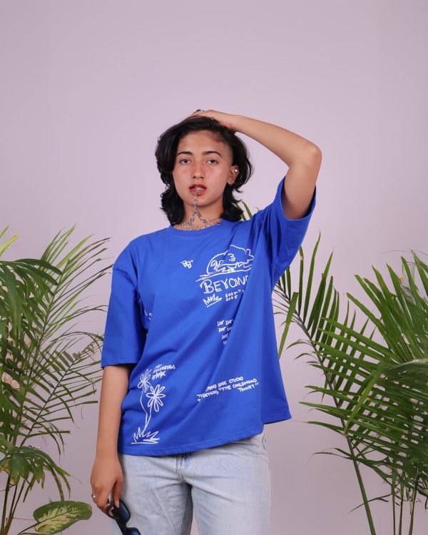 CHILDHOOD BLUE OVERSIZED TSHIRT - Image 2