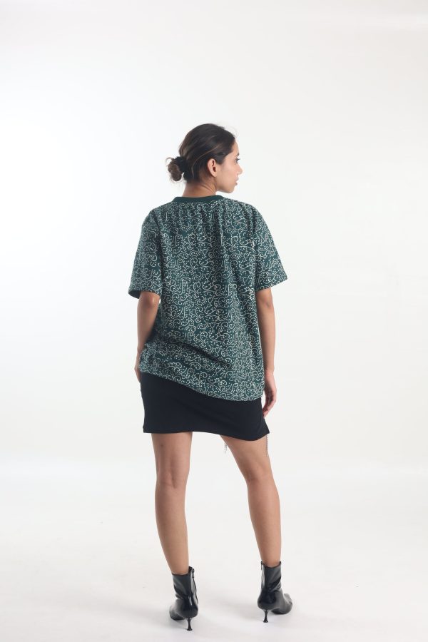 FOREST GREEN BLOCK PRINTED - Tshirt - Image 4