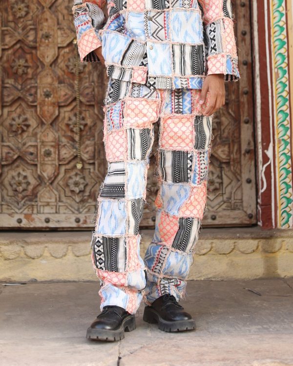 UPCYCLED PATCHWORK HANDWOVEN - JACKET - Image 2
