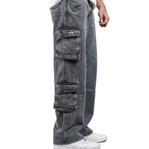 DENIM CARGO - GREY