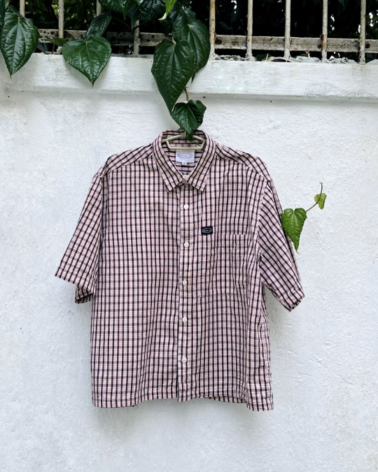 Vintage Checked Crop Shirt