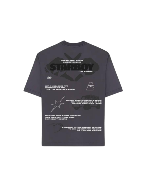 STARBOY GREY OVERSIZED TSHIRT