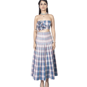 CHECKERED BLOOM SET / COTTON