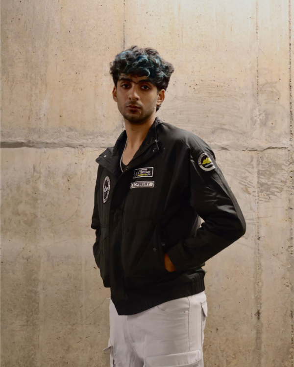 Black Bomber Jacket - Image 2