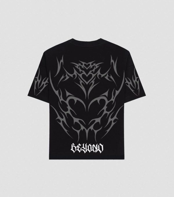BEYOND ORIGINALS BLACK OVERSIZED T-SHIRT - Image 2