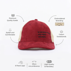 Escapism Faux Suede and Mesh Colourblocked Cap