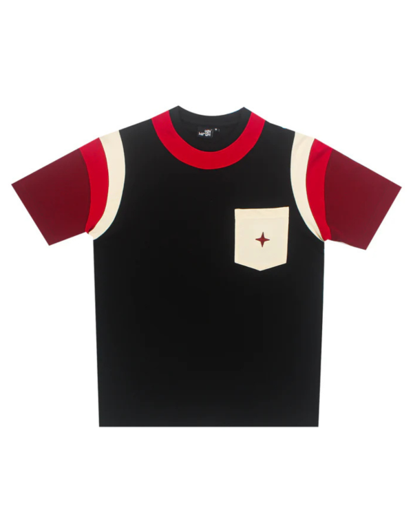 Mediumweight Multi-Panel Star Embroidered T-shirt