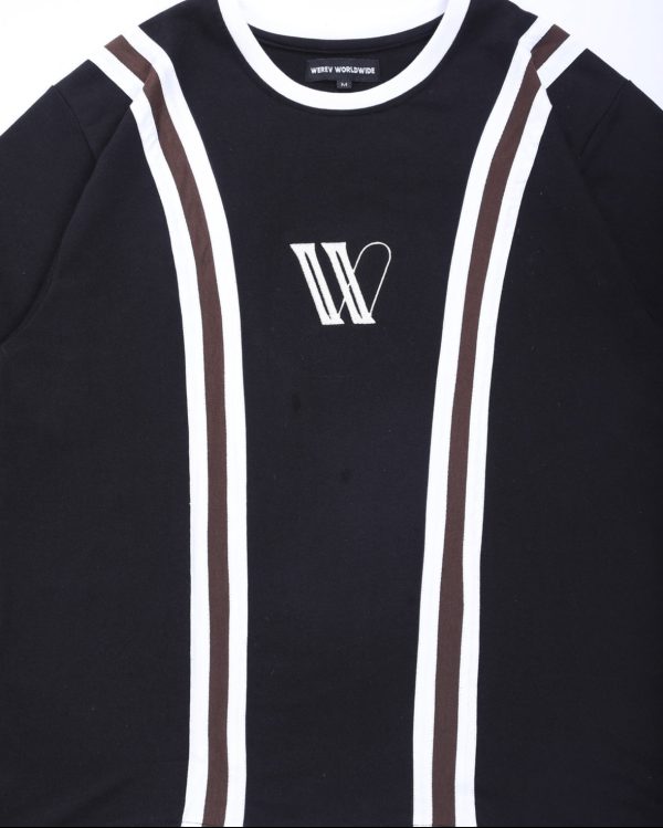 STRIPED BLACK TEE - Image 2
