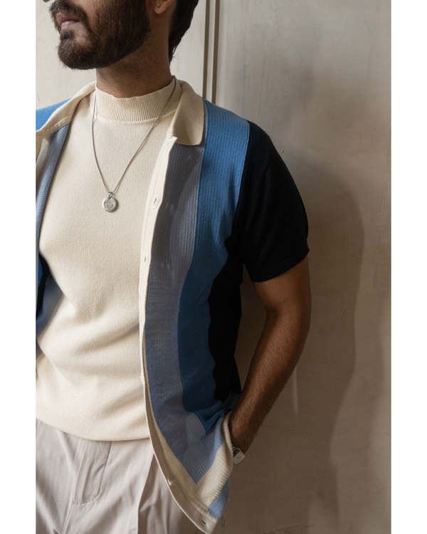 Blue Trio Polo Shirt
