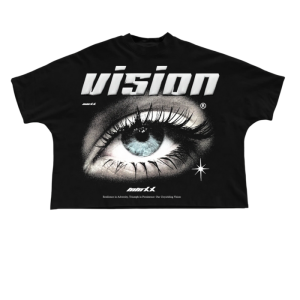 "B" Oversized Cropped Tshirt VISION