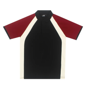 Mediumweight Multi-Panel Polo Neck T-shirt