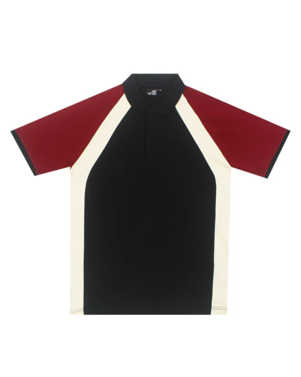 Mediumweight Multi-Panel Polo Neck T-shirt