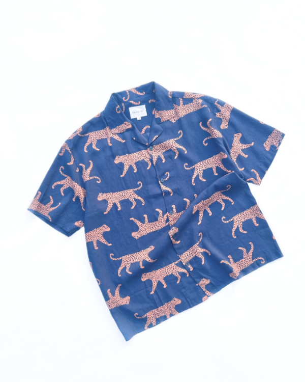 Animal Printed Shirt – Blue