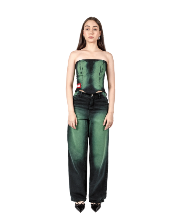 FUNGUS WASH CORSET / DENIM