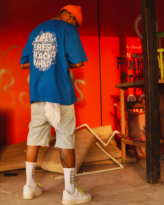 Relaxed Fit Blue T-shirt