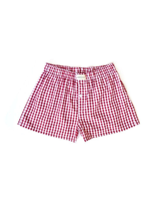 Vintage Checked Boxer – Red