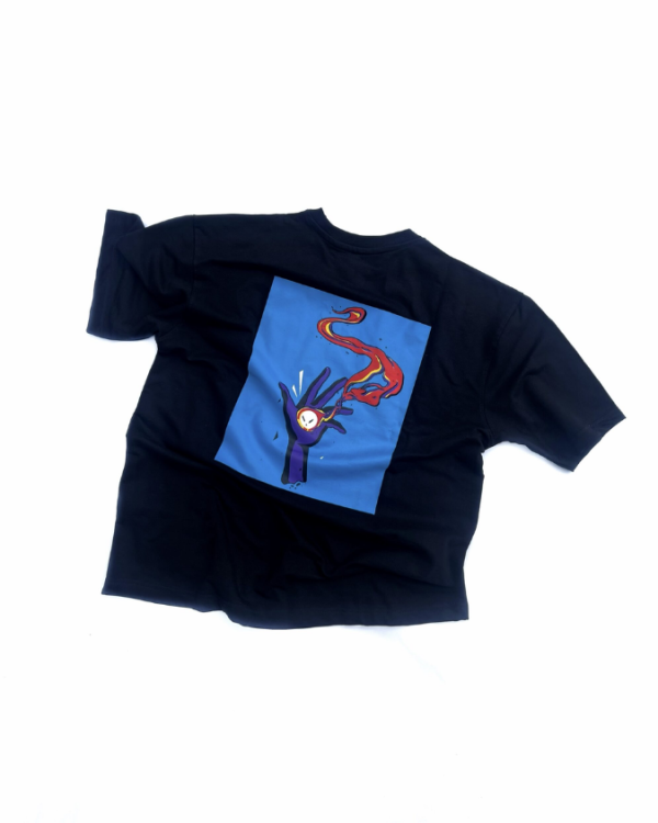 Oversized Anime Printed Tee