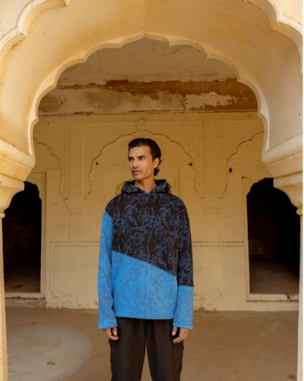 MIXED EMOTIONS BLOCK PRINTED - HOODIE