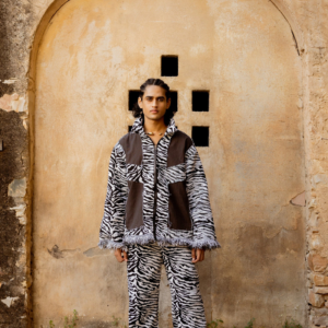 STRIPED EQUINE HANDWOVEN - JACKET