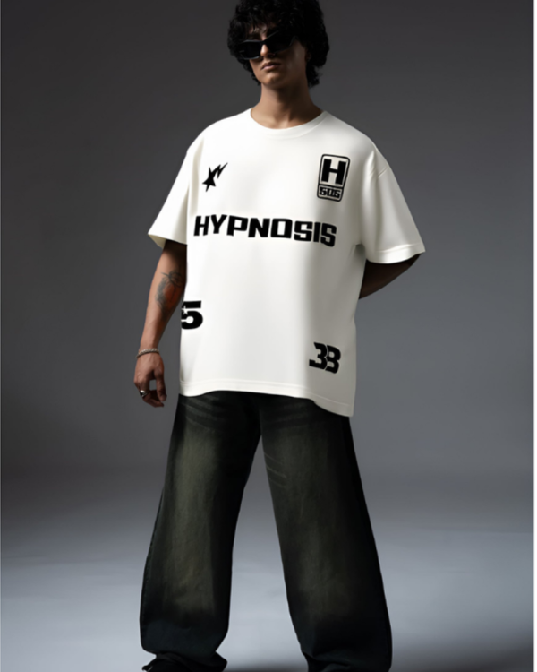 HYPNOSIS WHITE OVERSIZED T-SHIRT