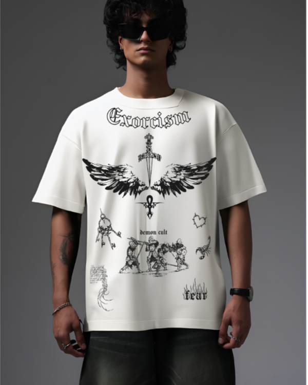 WHITE EXORCISM OVERSIZED TSHIRT