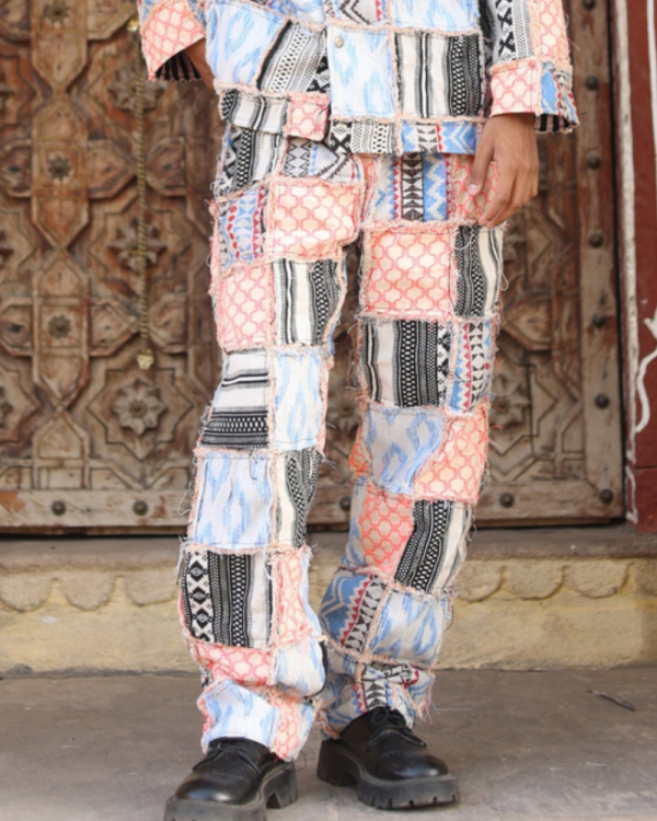 UPCYCLED PATCHWORK HANDWOVEN - PANTS
