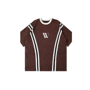 STRIPED BROWN TEE