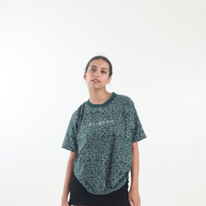 FOREST GREEN BLOCK PRINTED - Tshirt