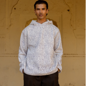 HERITAGE PURPLES BLOCK PRINTED - HOODIE
