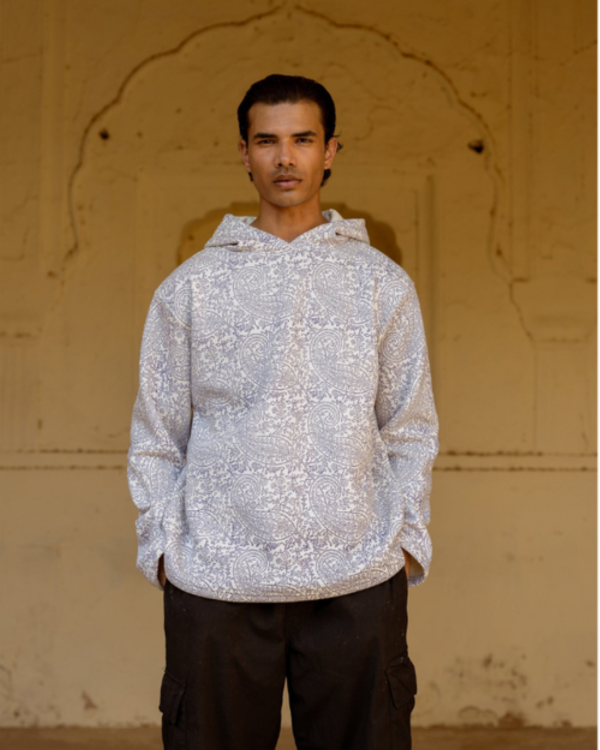 HERITAGE PURPLES BLOCK PRINTED - HOODIE