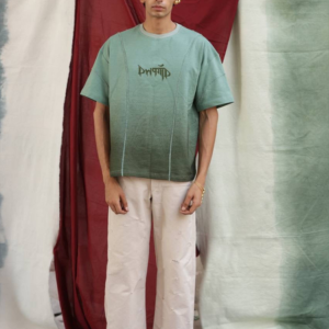 DUSTY GREEN STRIPED - Tshirt