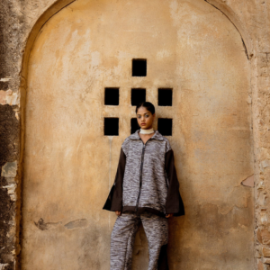 STARK CONTRAST HANDWOVEN - JACKET
