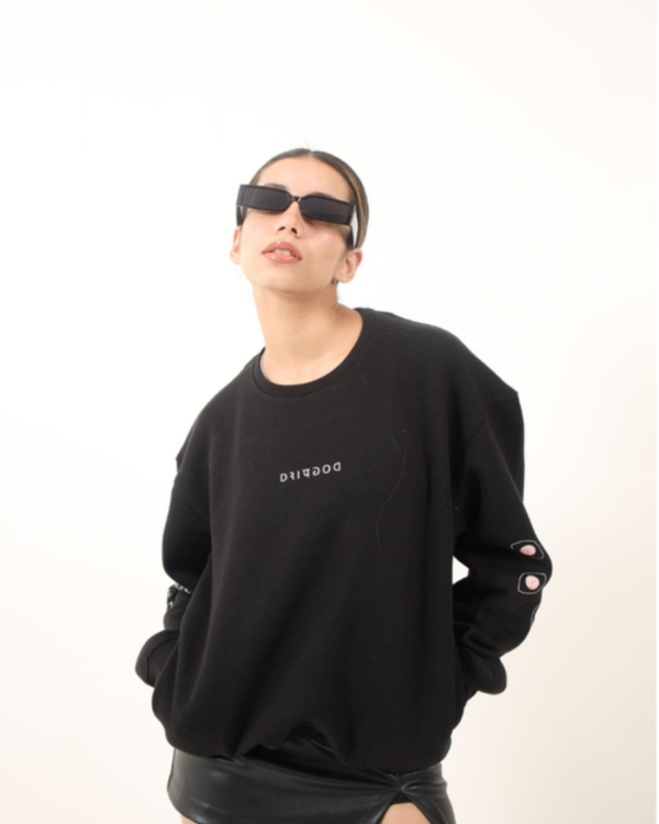 BLUR VISION BLACK - SWEATSHIRT