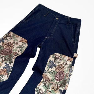 Floral Jacquard Denim