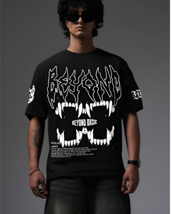 VENOM JAW BLACK OVERSIZED T SHIRT