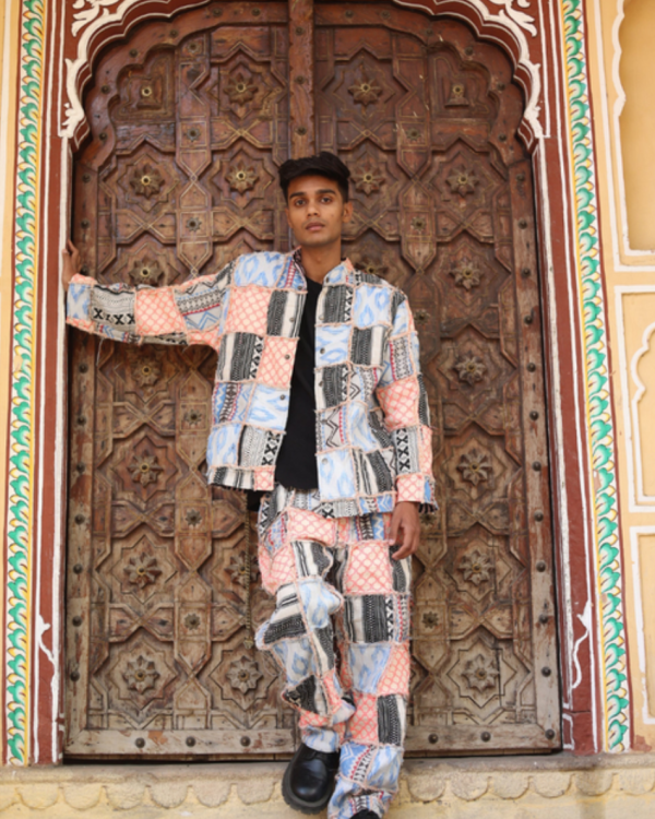 UPCYCLED PATCHWORK HANDWOVEN - JACKET