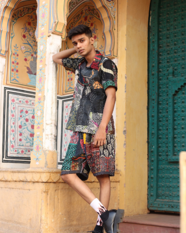 LALCHANDNI VINTAGE KANTHA - SHIRT