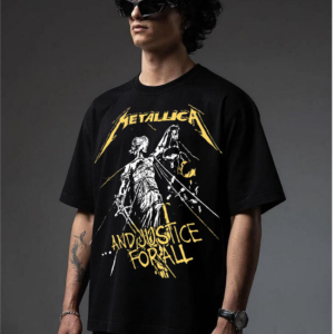 METTELICA BLACK OVERSIZED T SHIRT