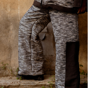 STARK CONTRAST HANDWOVEN - PANTS
