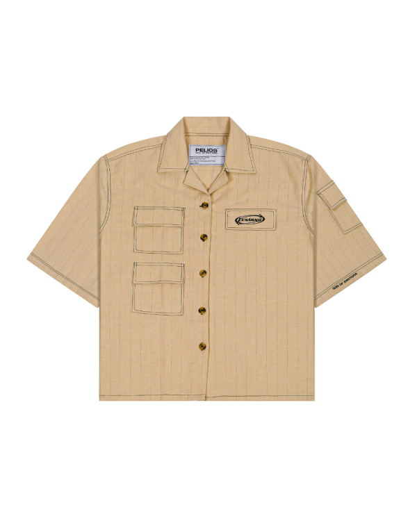 MOMENTOS LINEN BOWLING SHIRT