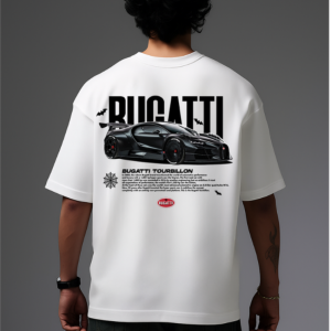BUGGATI WHITE OVERSIZED T SHIRT