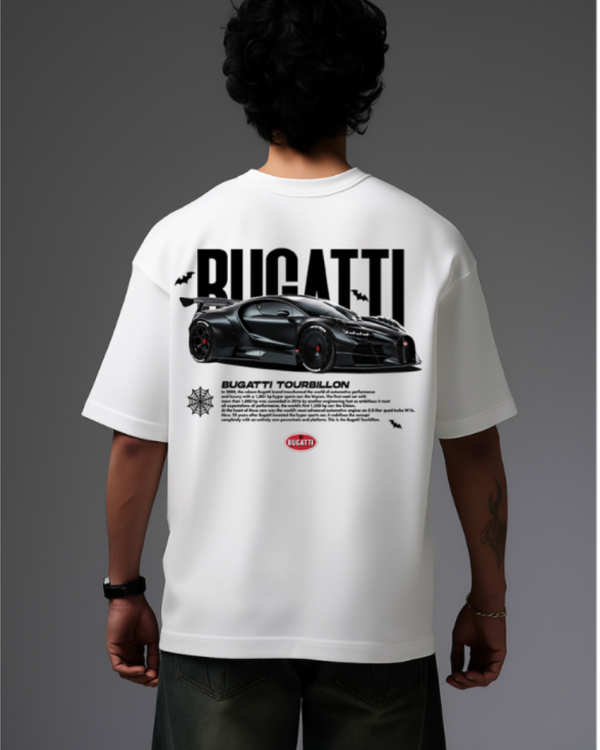 BUGGATI WHITE OVERSIZED T SHIRT