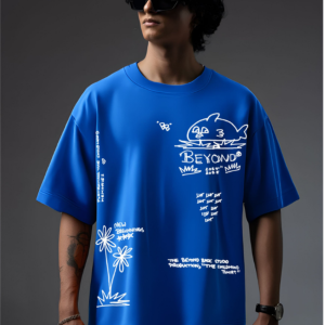 CHILDHOOD BLUE OVERSIZED TSHIRT